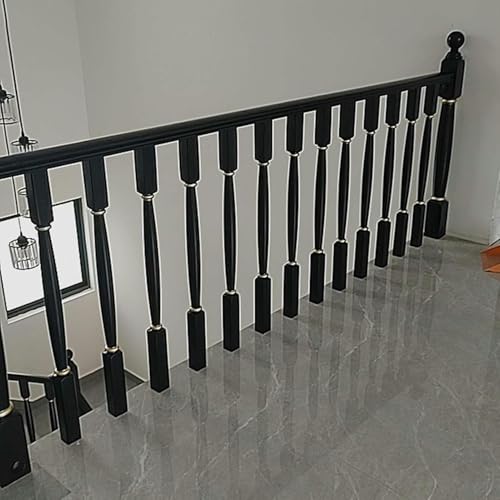 Barandilla de escalera interior para proteger tu hogar con un poste de madera de 2'' 3