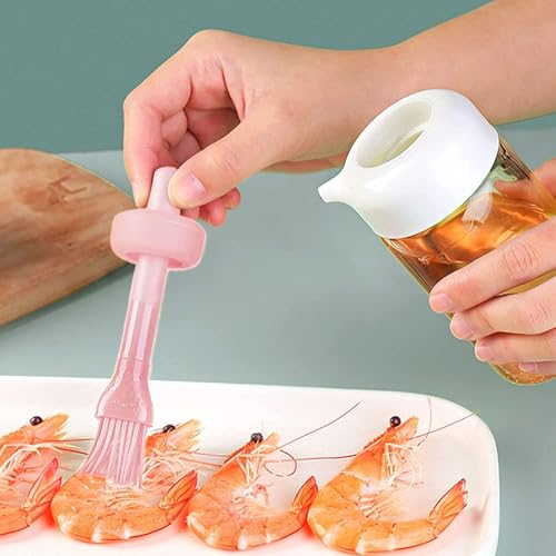 Image of Oblivion Oil Plastic Bottle Dispenser With Lid Clear Drip Free Spout Controlled - Oil Dispenser for Cooking, Easy Flow and Vinegar Bottle - Pourer Liquid Dispenser Transparent & Unbreakable (250 ML)