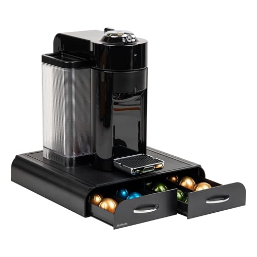 Mind Reader Kaffeekapsel-Organizer mit 2 Schubladen, kompatibel mit 18 Vertuoline (239,8 ml) oder 72 Original Nespresso-Kapseln… – Ansicht 1