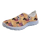  Coloranimal Lustige Tier-Puzzle Air Mesh Strand Wasser Flache Sneakers für Frauen EU35-45, - Tier 11 - Größe: 42 EU