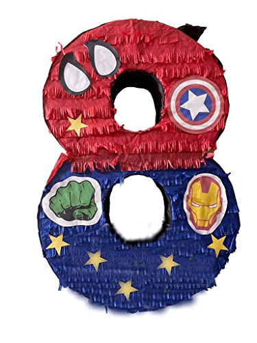 Ipinata Superheroes Number Eight Pinata #TOP30