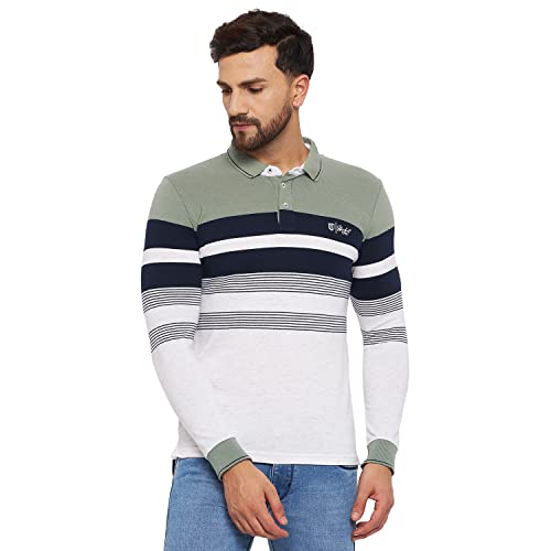 Image of Duke Stardust Men Full Sleeve Cotton T-Shirt (LF3963 Sage Green XL)