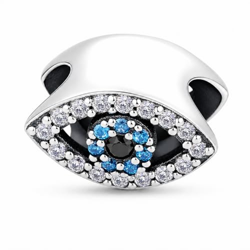 Cuentas de plata de ley 925 Ojo de la suerte con diseño duradero de alta joyería 5