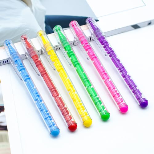 Set de 12 bolígrafos gel forma laberinto tinta negra 1.0 mm miniatura 3