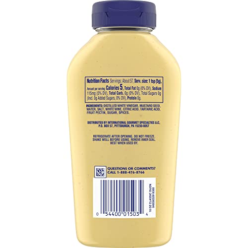 Grey Poupon Dijon Mustard (10 oz Squeeze Bottle) (Pack of 2) - Image 12