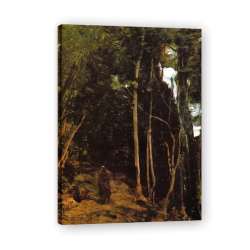 Tableau Nature sur Toile pour un salon chaleureux | Paysage Français Vintage 70x98cm