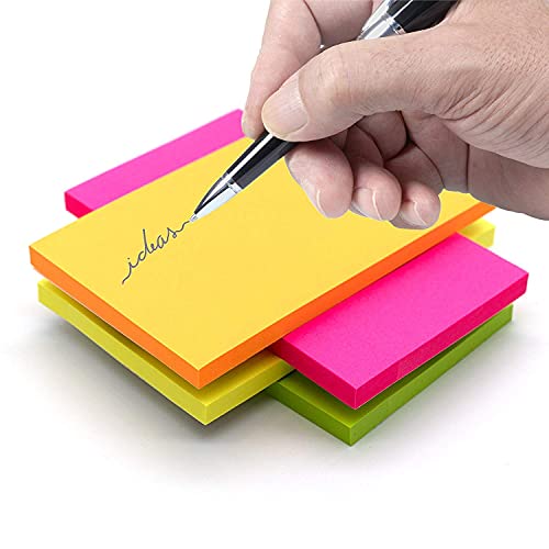 Image of Amazon Brand - Umi Sticky Notes 3 x 5 Inch Pad 4 Colors (400 Sheets)