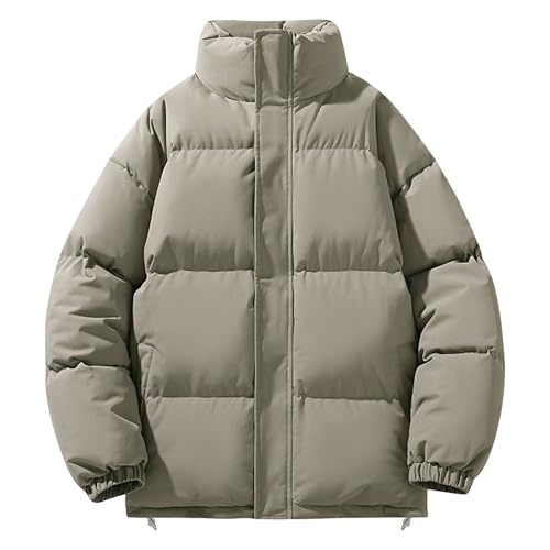 Veste d'hiver homme contre le froid glacial manteau matelassé col montant