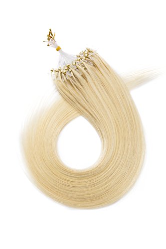 Micro Loop Hair Extensions Micro Ring Hair Piece Linked Tipped Hair Extensions For Women 20 inch #613