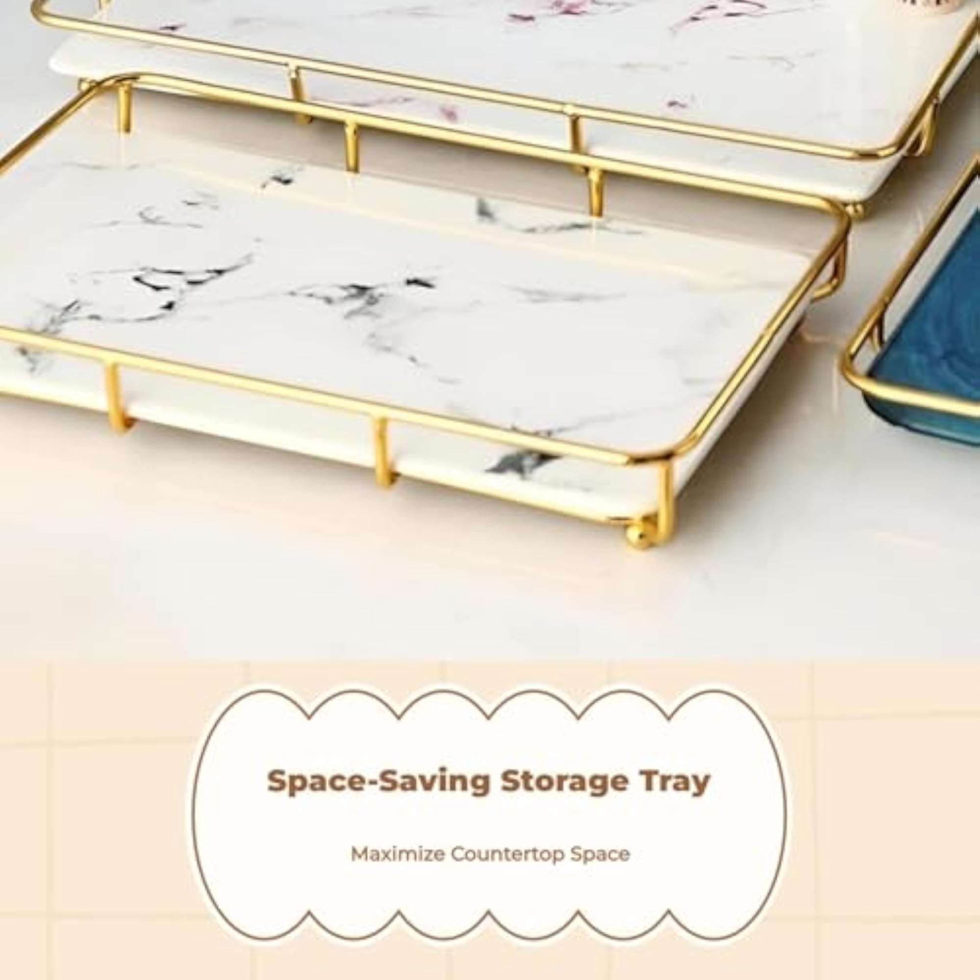 Multi-Purpose Storage Rack Black Marble