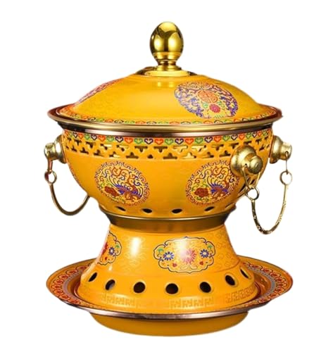 Olla China para Hotpot Individual en Cobre Amarilla miniatura 1