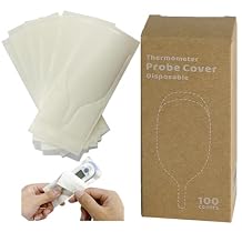 100pcs Disposable Digital Thermometer Probe Covers for Accurate and Hygienic Rectal Thermometer Measurements, Wrap Around The Thermometers Entire Body