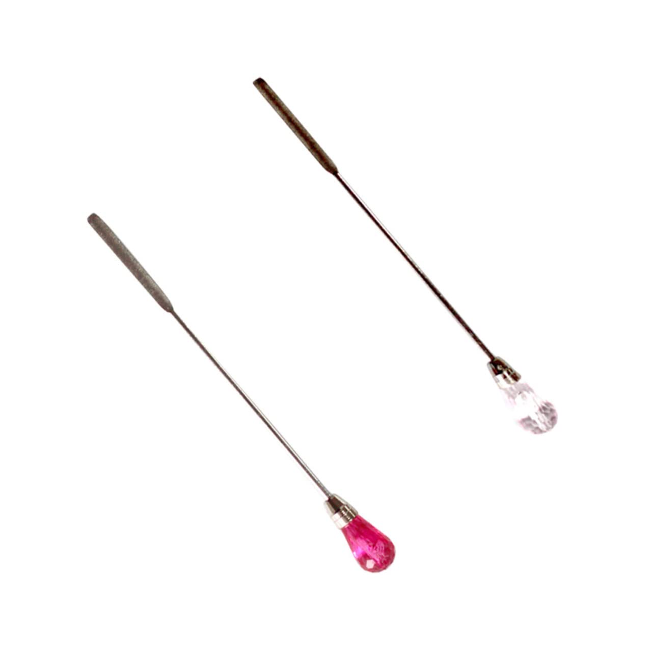 TOVINANNA 2PCS Acrylic Nail Stirring Durable Mixing Sticks for Gel Powder Multi Functional Manicure Tool Easy to Handle Nail Art Picker