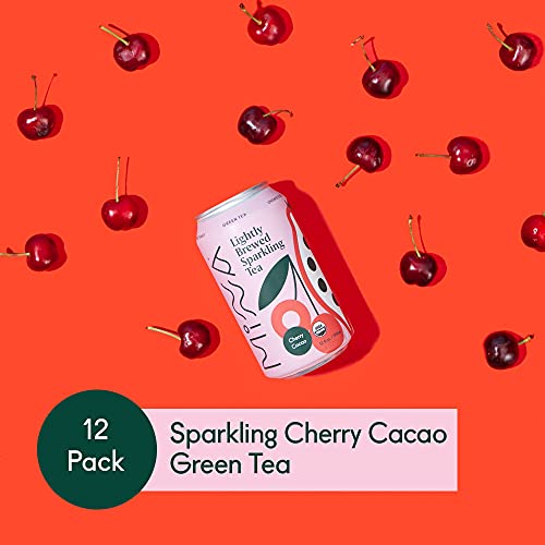 Minna Organic Sparkling Iced Tea - Cherry Cacao Green Tea: No Sugar, Zero Calorie, Lightly Brewed, Refreshing, Non-Gmo, Fair Trade, 12 Fl Oz Cans [12-Pack]… #TOP1