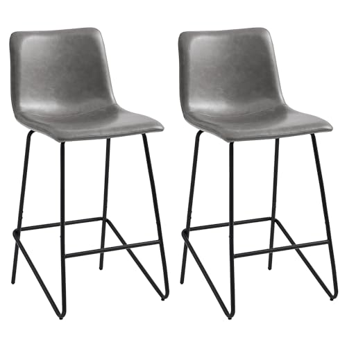 Watson & Whitely Bar Stools Set of 2, Grey