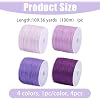 FREEBLOSS Sashiko Thread Sashiko Skein 110 Yards x 4 Colors Purple Cotton Embroidery Sewing Thread Japanese Quilting & Embroidery Sewing Kit Supplies