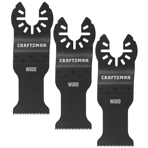CRAFTSMAN Bi-Metal Oscillating Tool Blade for Wood, 1-1/4 Inch, 3 Pack (CMAO106-3)