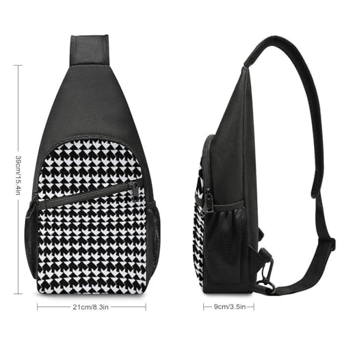 Bolso cruzado deportivo negro para adulto miniatura 2