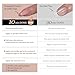BTArtboxnails XCOATTIPS Press on Nails Almond - Skin Tones French Tip Nails, Medium Soft Gel Nail Tips with Nail Gel, French Protecting Duo, Nail Lamp, All in One Fake Nail Extension Kit