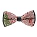 WUXEKZO Men's Boys Pre-Tied Bow Tie for Party, Festivals, Graduation, Fashion Christmas Tree Snowman Creative Cravat Necktie