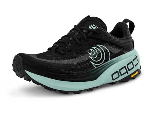 Topo Athletic ���f�B�[�X Vista �y�� ���K 5mm �h���b�v �g���C�������j���O�V���[�Y �g���C���p�A�X���`�b�N�V���[�Y, �u���b�N/�~���g, 28.0 cm W