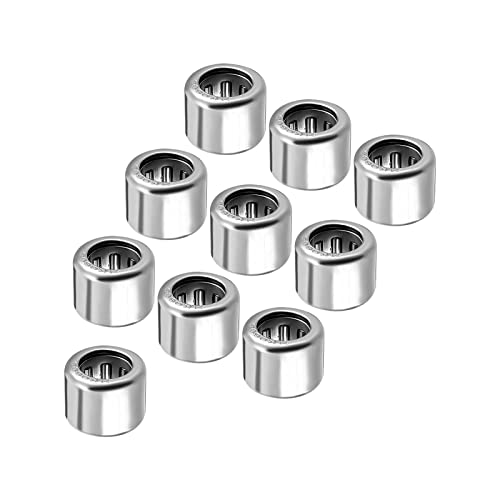 Kozelo 10pz HK0608 Ago Rullo Cuscinetti - [6mm x 10mm x 8mm] Aperto Estremità per Riduttore Uso Cromo Acciaio Rulli