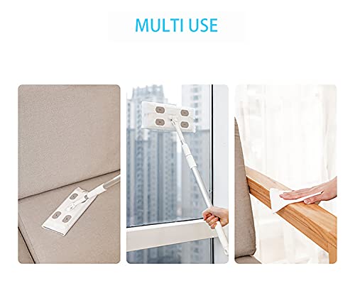 Image of XL Dry Mop Refills for Floor Mopping and Cleaning X Large Dry Sweeping Pads Disposable Sweeping Cloths for XL Sweeper, Unscented, 9.8 X 17 Inch Extra Large and Thick 30 Counts