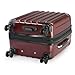 OenoTourer Wine Suitcase for 8 Bottles - Insulated Bottle Holder for Travel and Airplane with Removable Carrier Bag Inserts, Protects Up to 6 Feet (Burgundy)