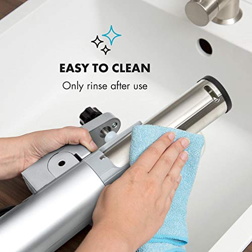 Klarstein Quickstick Flex - Sous Vide, Máquina de cocción al vacío, 1300 W, Programable, Circulación en 3D, 0-95 °C, Pantalla LCD táctil, Resistencia al agua IPX7, Hasta 20 litros, Plateado