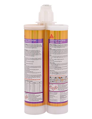 Image of SIKA - SikaCeram 850 Design, SP grey, Epoxy floor and wall tile coloured grout for joint 2-15mm inside, 400ml