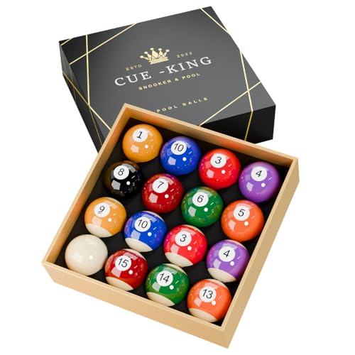 Bolas de billar Cue-King profesionales de 2-1/4" para mesas de juego de calidad grado AA