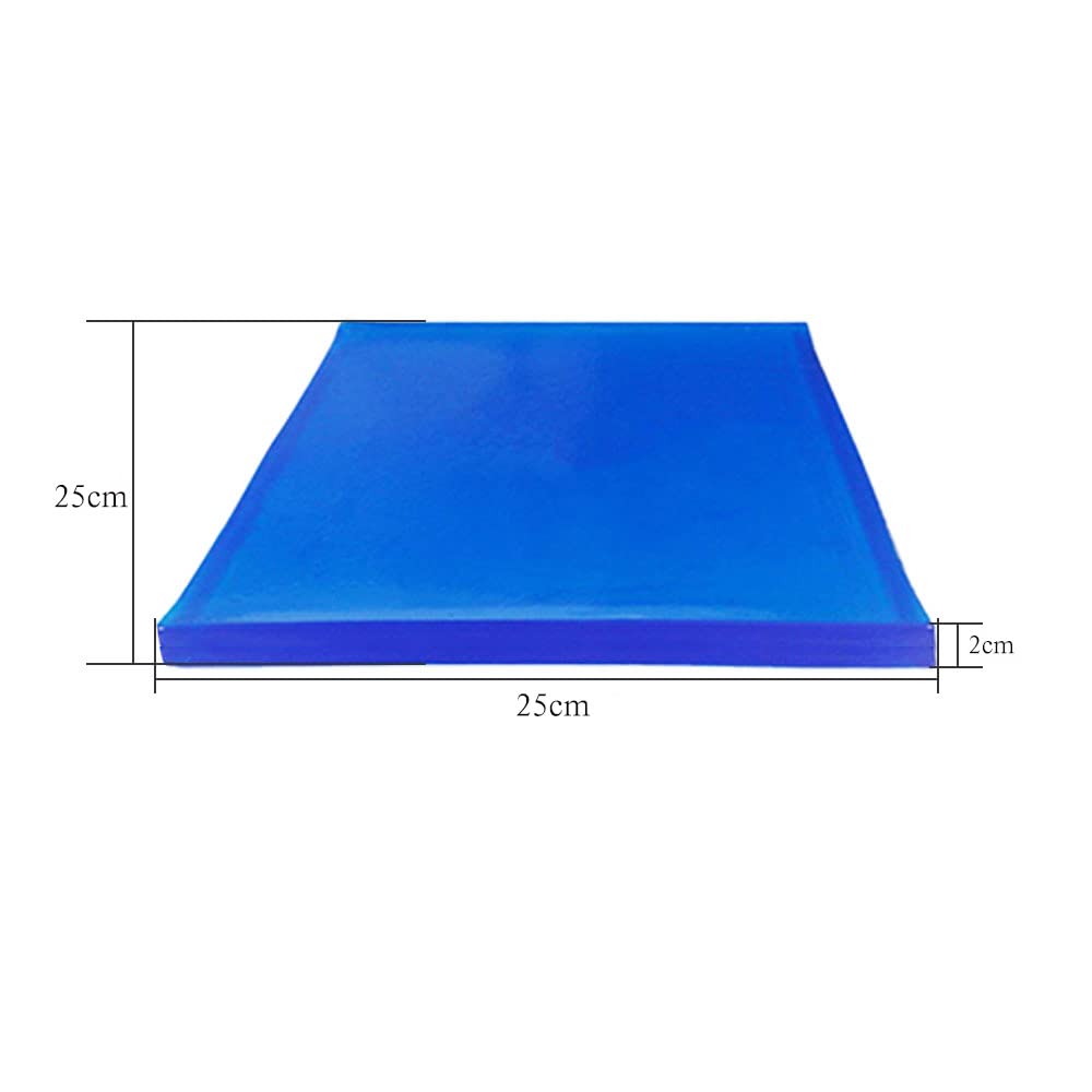 gelkissen motorrad, modifiziertes Sitzkissen Dämpfung Matte,Komfortable Weiche Kissen (blau) (2 Stück 25 * 25 * 2 cm)