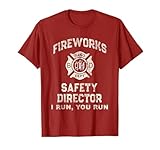 Funny Fireworks Safety Director New Year Eve Pyro Boom Squad T-Shirt