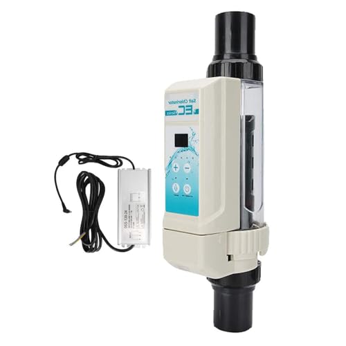 ANXYYDS Sistemas de cloración de Sal, generador de Cloro de Agua Salada, clorador de Sal, Sistemas de Piscina de Agua Salada de 100-240 V, generador de Cloro electrónico para Piscina de SPA 8g/h-110V