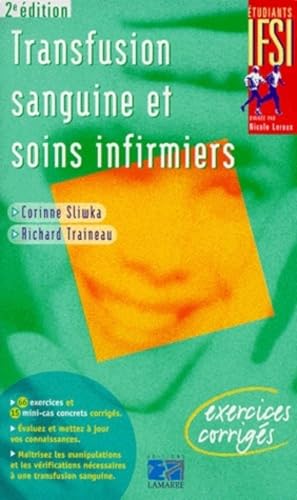 livre TRANSFUSION SANGUINE ET SOINS INFIRMIERS