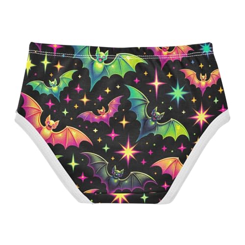 Halloween Bat Black Toddler Underwear Girls, Girls' Underwear, 2T–8 Years2