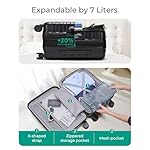 BAGSMART Carry On Luggage 22x14x9 Airline Approved with Spinner Wheels,Lightweight 20 Inch Luggage with TSA Lock,Expandable Hard Shell Carry On Suitcases for Men Women,Black - Image 4