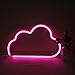Produktbild Wolkenneon-Licht, niedliches Neon-Wolkenschild, batterie- oder USB-betriebenes Nachtlicht als Wanddekoration für Kinderzimmer, Schlafzimmer, Festival, Party (Pink)