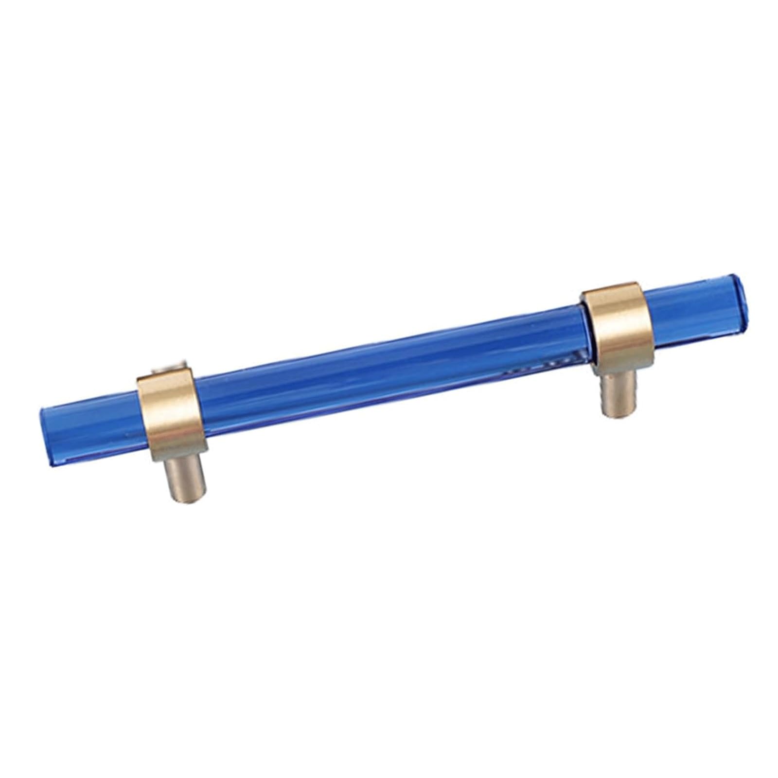 Lcanallyms Blue Kitchen Cabinet Handles, Crystal Copper Kitchen Cabinet Pull Nordic Gold Furniture Drawer Handle Decorative Knob For Cabinets Dresser Cupboard Wardrobe(Blue)
