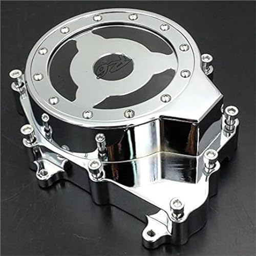 Cache stator moteur gauche YZF-R6 pièce alu transparent 2003-2009