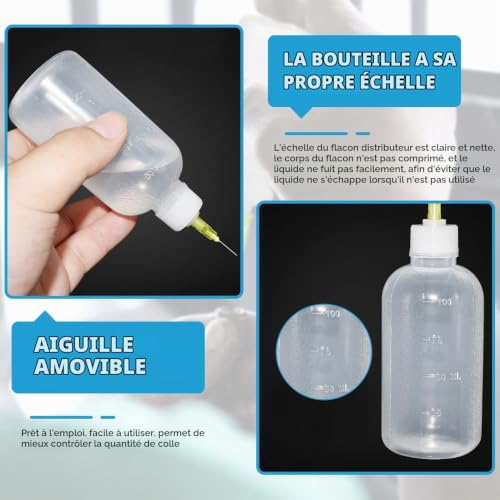 cersaty Flacons Aiguilles,50ml/100ml Flacon Applicateur, 10 Pièces – vue 5