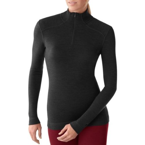 Smartwool Women's NTS Mid 250 Zip T (Black) X-Large - Past Season