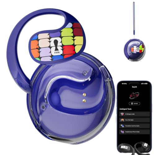Image of X15 PRO Translation Earbuds, Official FIFA Licensed Product, Waterproof Open Ear Bluetooth, Support 148 Languages Real-Time Translation, for Watching, Travelling & Business | Blue