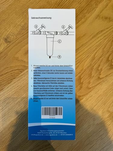 10 Stück AGUALEVE Filterhülsen als Alternative zu BWT Filterhülsen zum Wechseln 10999 aus Polyester-Vlies DN 20-32 in Wechselbox 10 STK, weiß, Stück (1er Pack) | Markenqualität Made in Germany