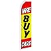 We Buy Cars Swooper Feather Flag - Great for Dealerships and Car Lots
