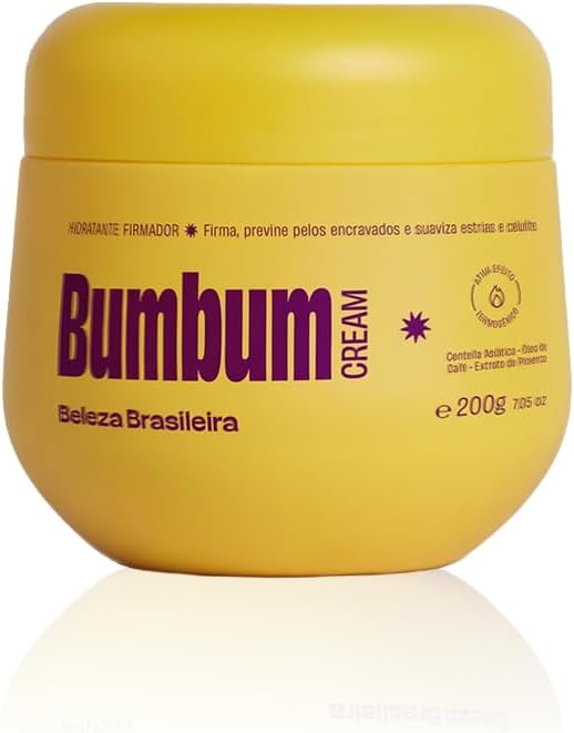 Bumbum Cream Anticelulite com Ação Firmadora da pele _ Beleza Brasileira 200Grs Nova Embalagem