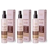Resultados: elimina el encrespamiento y hace que el cabello sea liso y sedoso, con un efecto progresivo en el tiempo