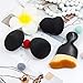 BEAKEY 3+1 Pcs Makeup Sponges with Kabuki Contour Brush, Beauty Sponge Blenders with 3 Shapes for Liquid Foundation, Cream and Powder (3 Tap Paw Sponges+ 1 Contour Brush)