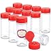 DilaBee Case of 12-6 Oz. Empty Plastic Spice Bottles with 12 Unique Water-resistant Labels - For Storing and Dispensing Spices - Perfect Clear Food-Grade Spice Jars for Spice Organization