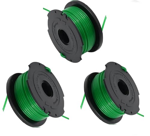 Image of 3PACK String Trimmer Line, Replacement Spool,Compatible with Black & Decker GL7033 GL9035 GL8033 String Trimmer Strimmer A6482 6m x 2mm Replacement Standard Autofeed Spool Wire